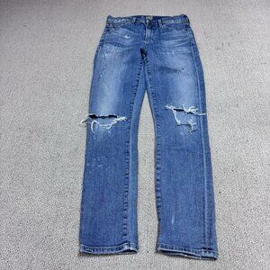 Citizens Of Humanity Jeans Skinny Blue Distressed Pockets Women’s Size 26